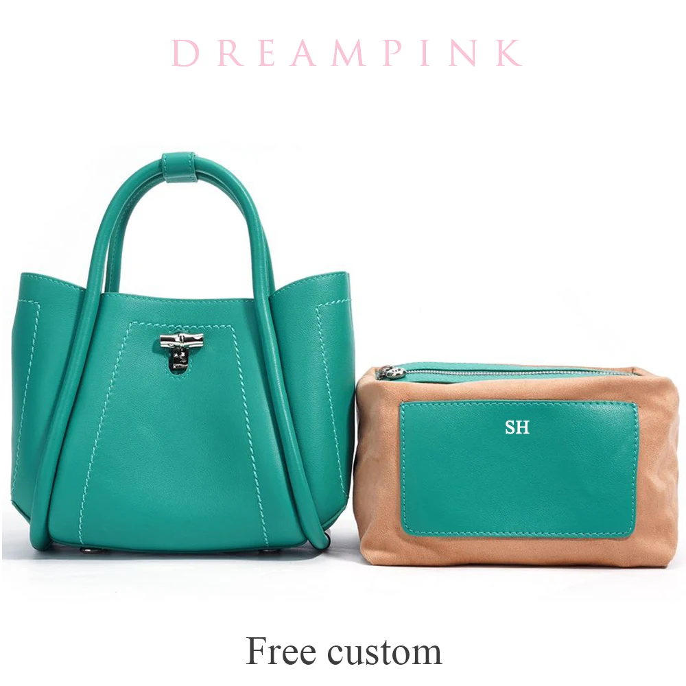 

Luxury Designer Bags Custom Letters Genuine Leather Original Brand Shoulder Handbags Personalize Name Lady Rectangular Bags