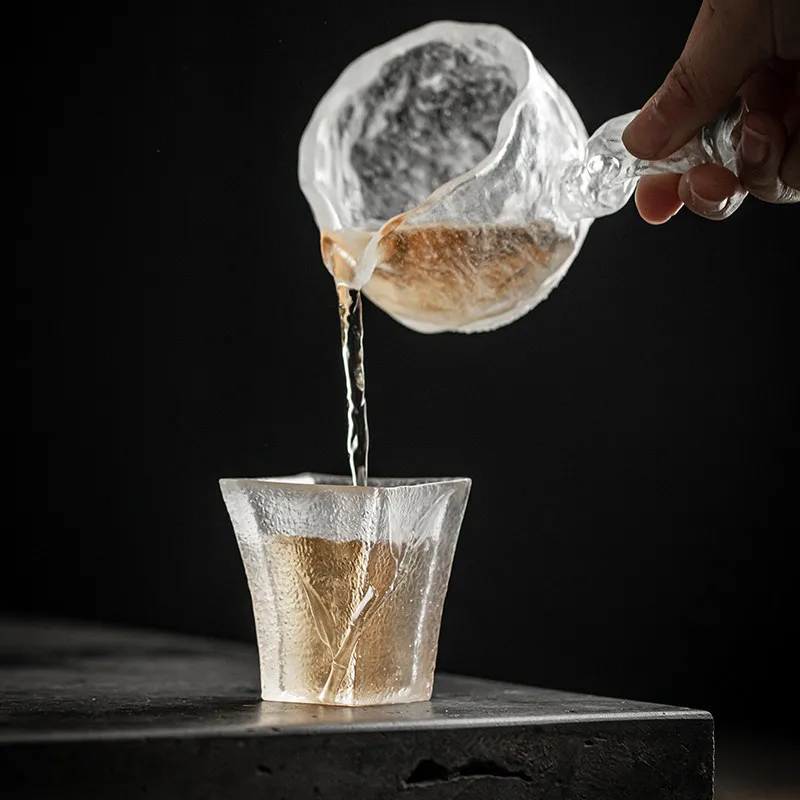 CX Chinese-style frozen glass teacup personal special tea set high-end 3