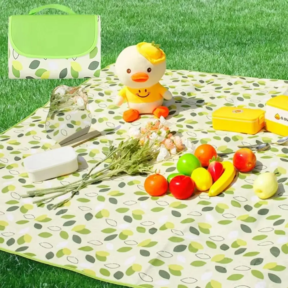 

Moisture-resistant Foldable Design Picnic Mat Waterproof cloth Anti-slip Portable Mat Sand-proof Handbag Outdoor Mat Barbecue
