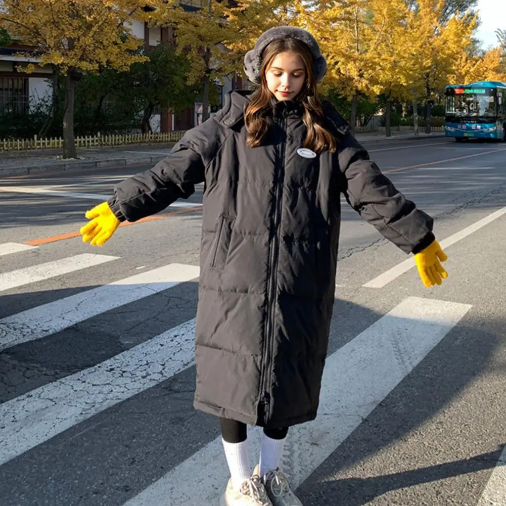 Winter Down Jacket Oversized Women's Long Parkas 2025 Korean Cotton Padded Jacket Warm Puffer Coat Female Windproof Snow Outwear