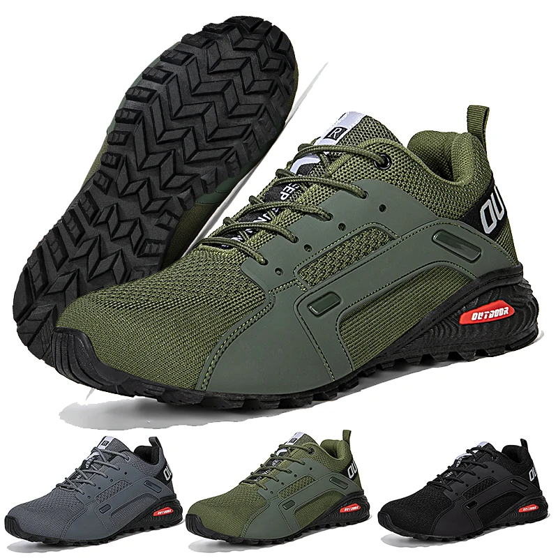

Водонепроницаемая походная обувь для мужчин, кроссовки для активного отдыха, кроссовки для горного кемпинга, охотничьи тактические велосипедные кроссовки, мужские 2026
