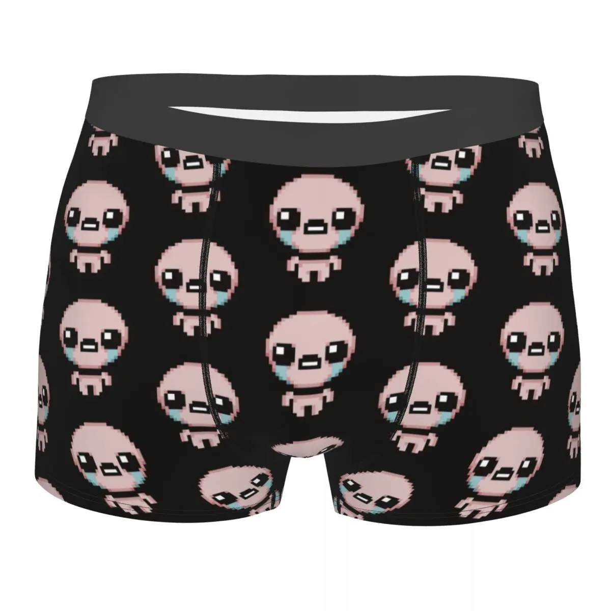 Ropa interior Sexy con estampado personalizado para hombre, Bóxer corto, bragas suaves, The Binding Of Isaac Pixel