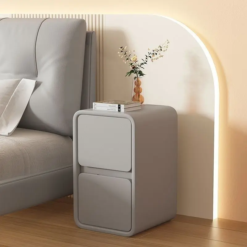 Simple And Modern Solid Wood Bedside Cabinet, Compact, Ultra-narrow