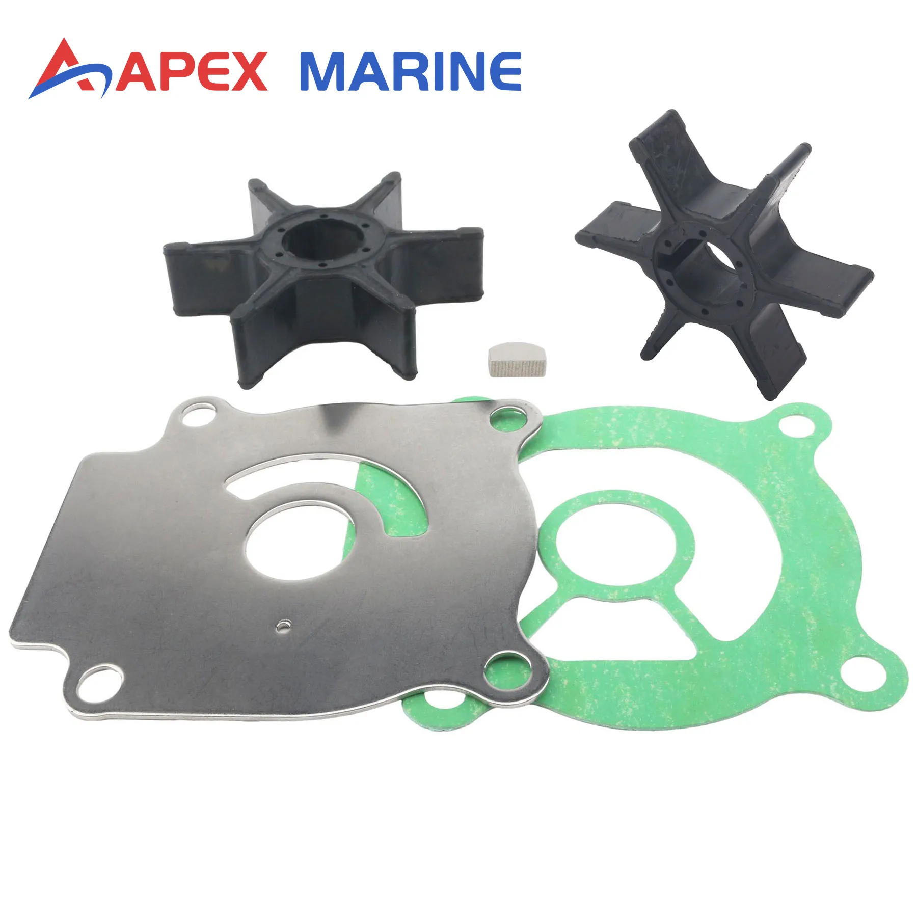 Fits for Suzuki Outboard 20 25 30 40 50 HP DT25C DT30C DT40C DF25 DF30 DF40 DF50 Boat Water Pump Service Kit with 2 Pcs Impeller