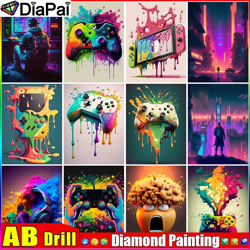 DIAPAI AB Diamond Painting Cross Stitch 