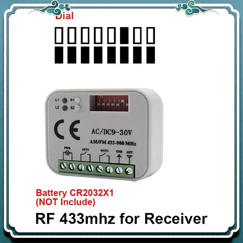 Garage Door Remote Control Receiver For Transmitter RX Multi Frequency 300-900Mhz
