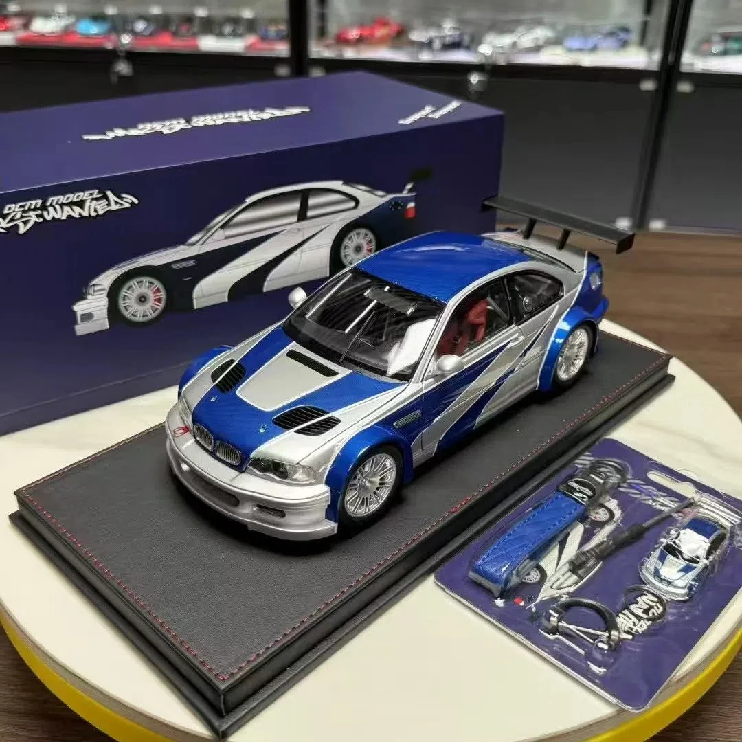 

DCM 1:18 Need For Speed GTR M3 E46 Simulation Limited Edition All Open Alloy Metal Static Car Model Toy Gift