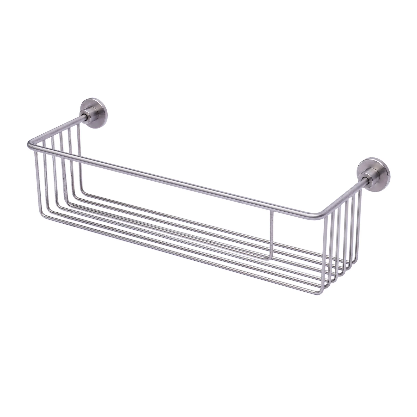 Stainless Steel Bathroom Shelf Wall-mounted Storage Rack Single Layer Basket