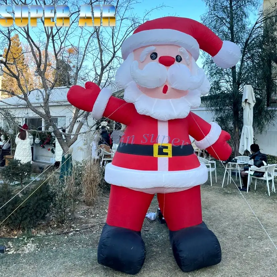 Papai Noel inflável gigante, adereços publicitários, decoração de Natal, festa para venda