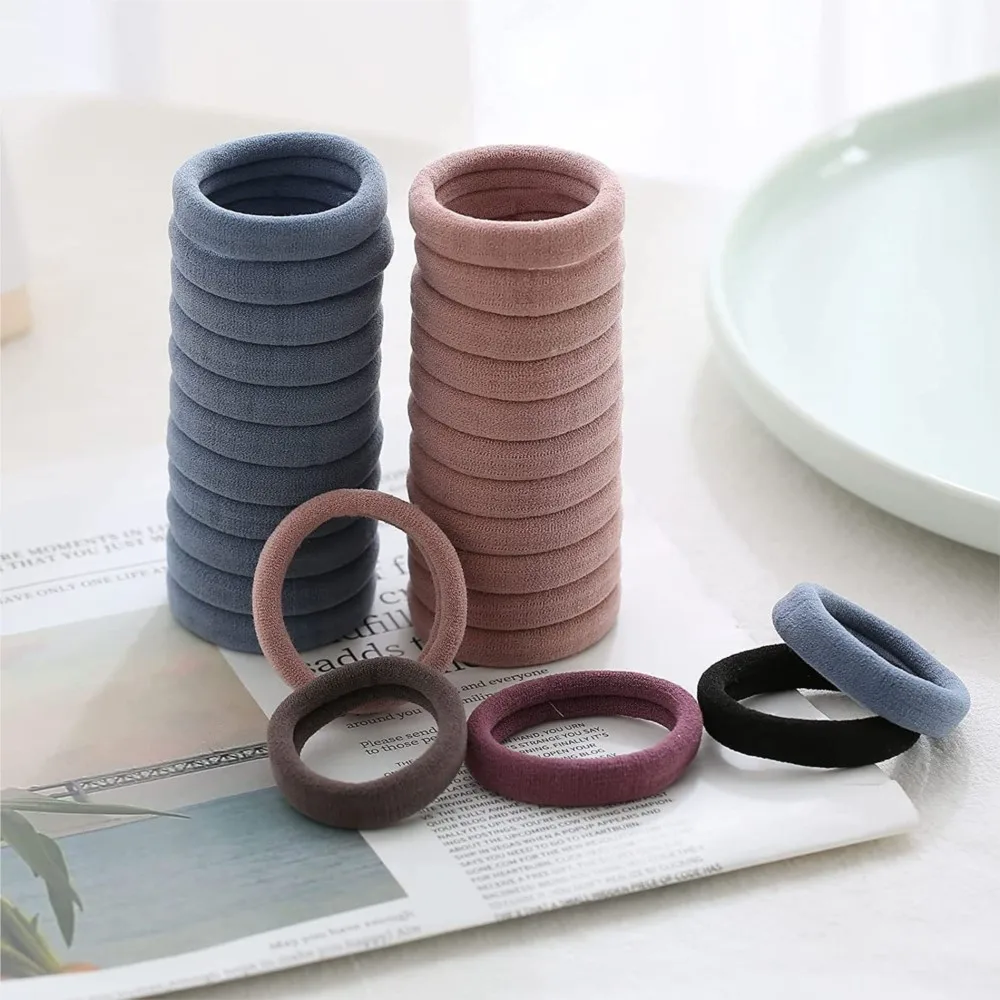 50/100 قطعة العصابات الشعر لا ضرر للنساء فتاة هيرباند عالية شريط مطاطي مرن العلاقات الشعر ذيل حصان حامل Scrunchies اكسسوارات #3