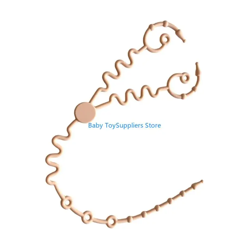 

R1WF Baby Creater Holder Compant Forming Accessy Silicone Pacifier Chain Lanyard