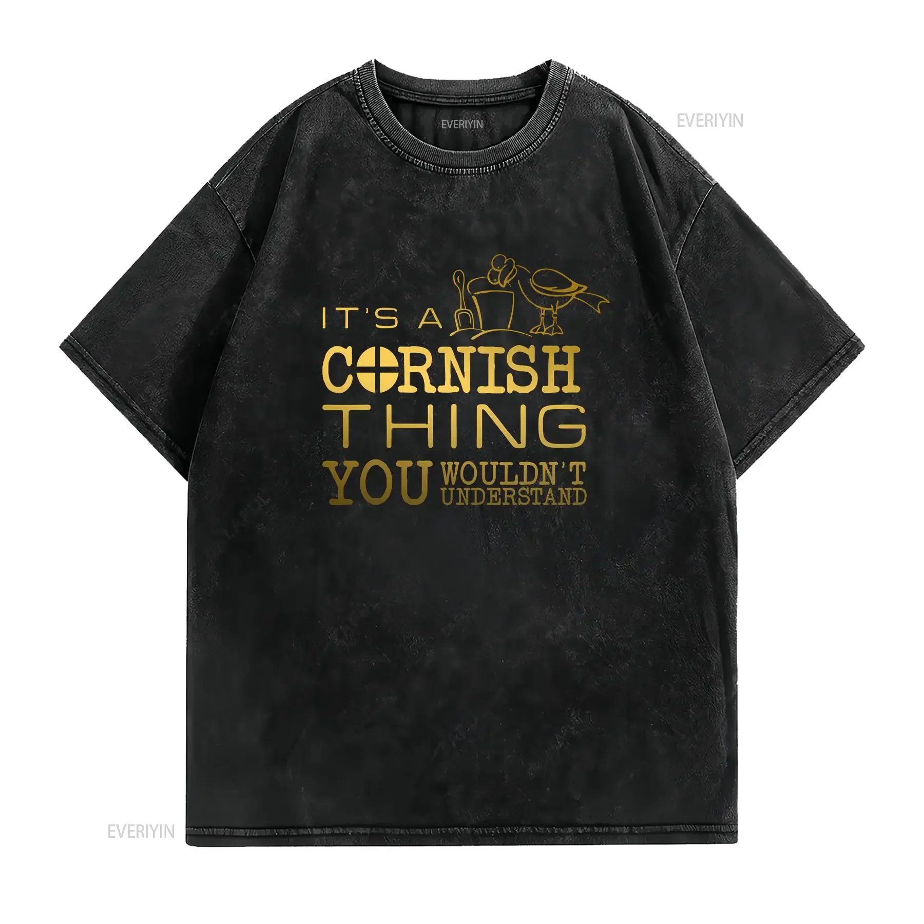 It's A Cornish Thing You Wouldn't Understand Cornwall 1322 T Shirt vintage Washed Casual homme Unisex Top For Everyday Wear