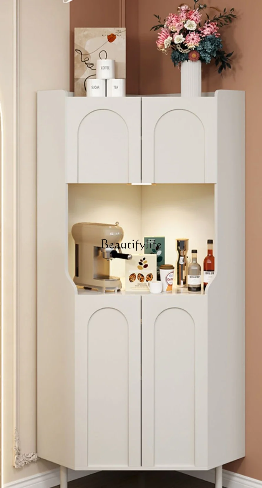 

FG10French Corner Cabinet Storage Rack Storage Cabinet Locker