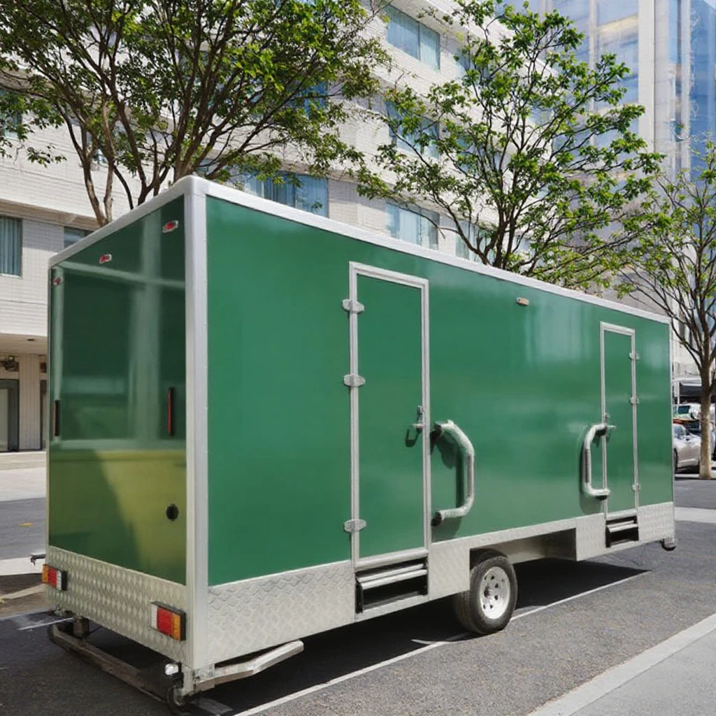 High Stability Mobile WC Trailer Anti-Wind Anti-Shock Customized for Outdoor Mountain Scenic Tourist Areas