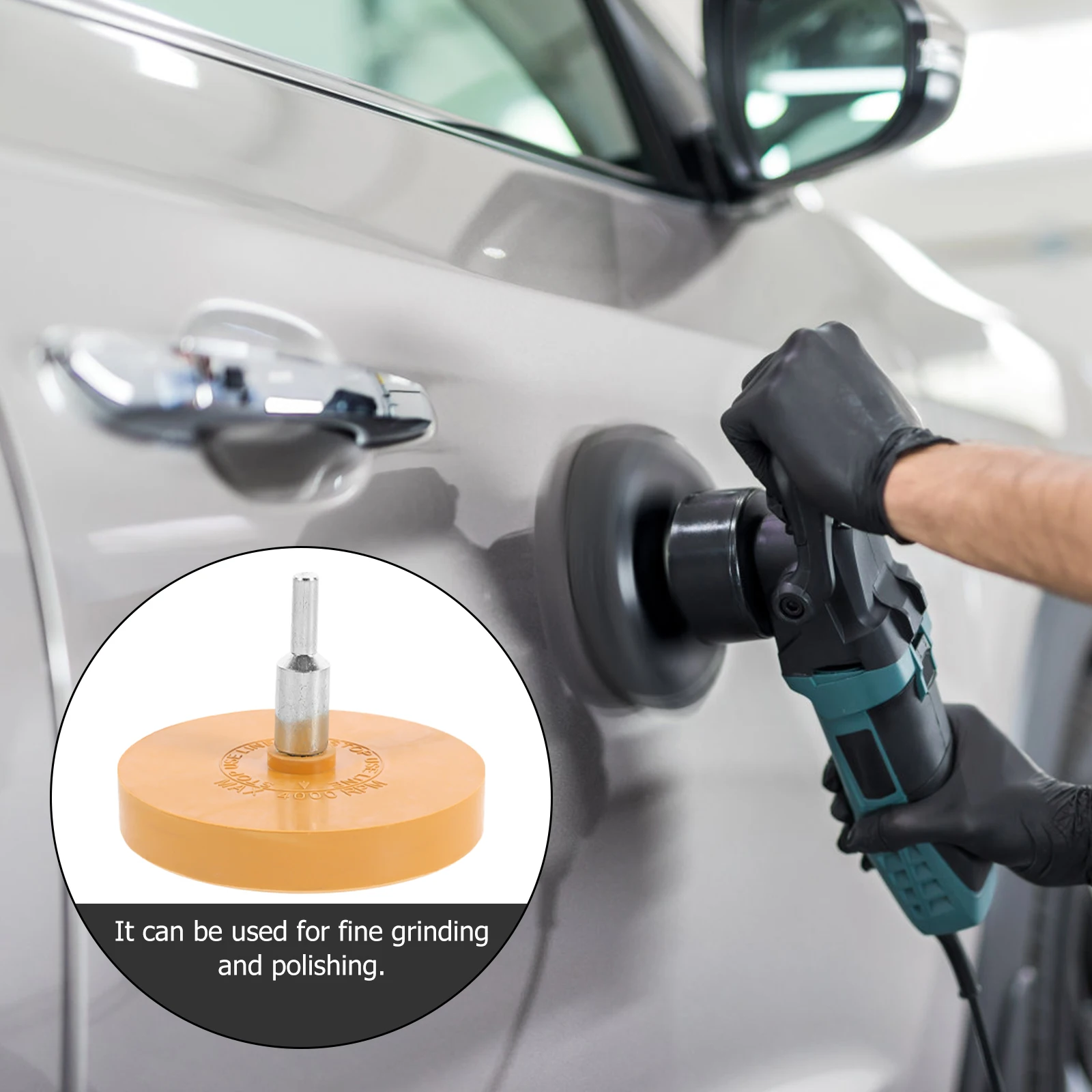 

Rubber Polishing Durable Decal Grinding Wheel Grinder Fine Grinding Protect Paint Surface Rotating Abrasive