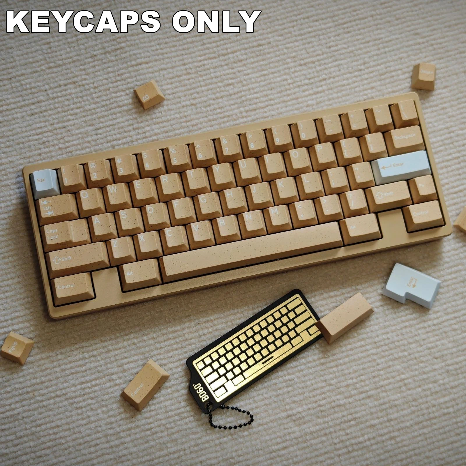 137 Keys Dune Terrazzo PBT Keycaps Cherry Profile Dye-Sublimated Keycap Set for Mx Cherry Switch Mechanical Keyboard