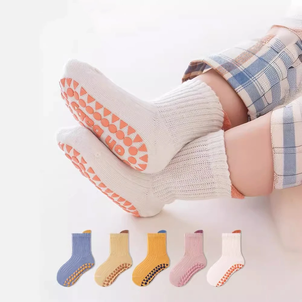 3 Pairs Korean Kids Soft Fashion Trampoline Socks Baby Middle Tube Stockings Long Socks Infant Toddler Boys Girls Casual Socks