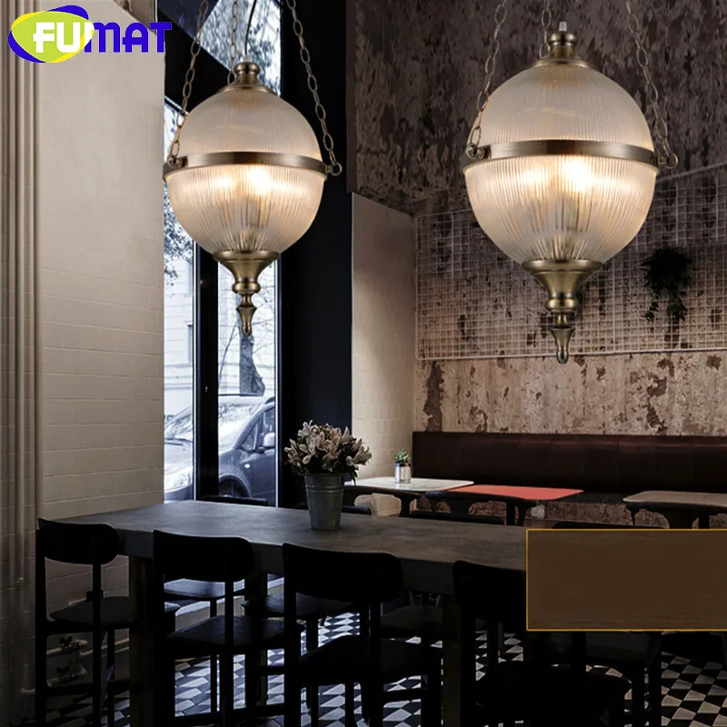 FUMAT Glass Pendant Lights Creative Art Deco Suspension Lamp Living Room Dining Room American Simple Cafe Bar Pendant Lights