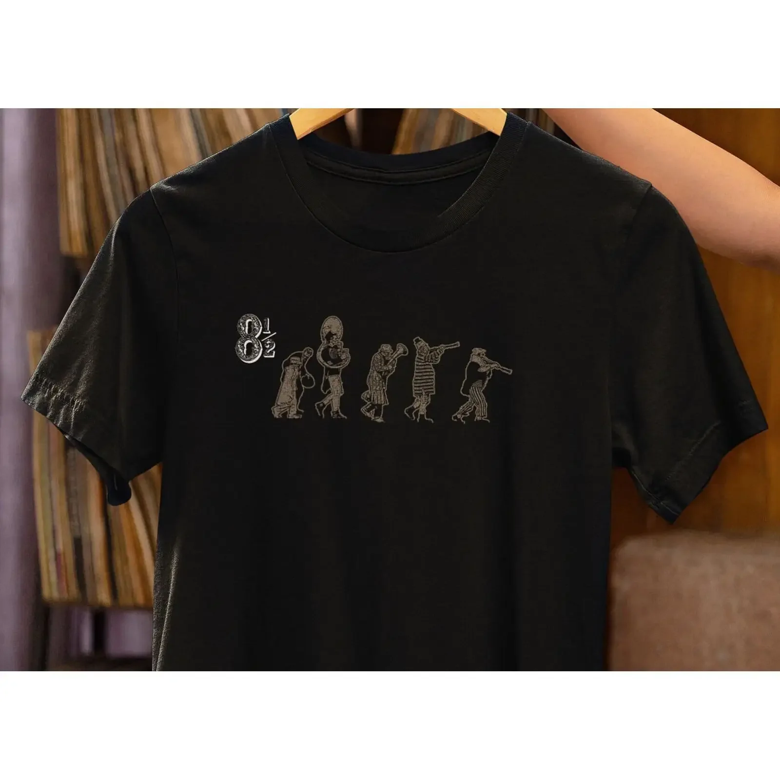 Eight and a Half T Shirt Federico Fellini Italian Cinema vintage Washed Stylish graphic Soft Slightly Unisex