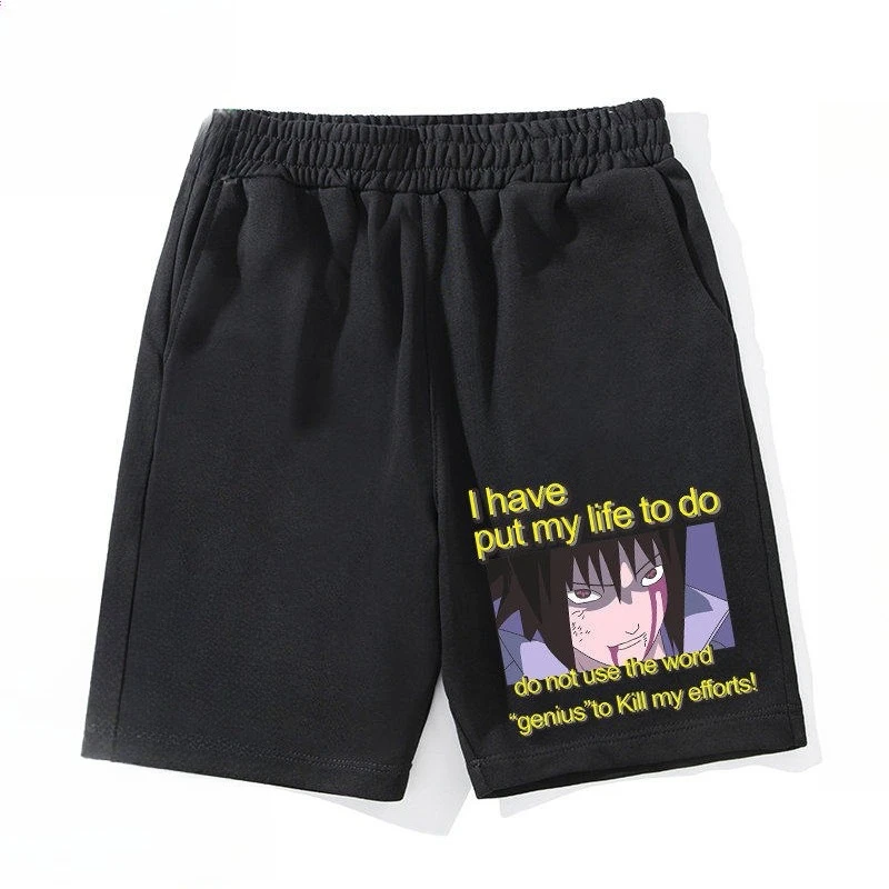 

Naruto Shorts for Men - 100% Cotton Sports Shorts with Uzumaki Mask Graphic Print - 2026 Summer Style Breathable and comfortable