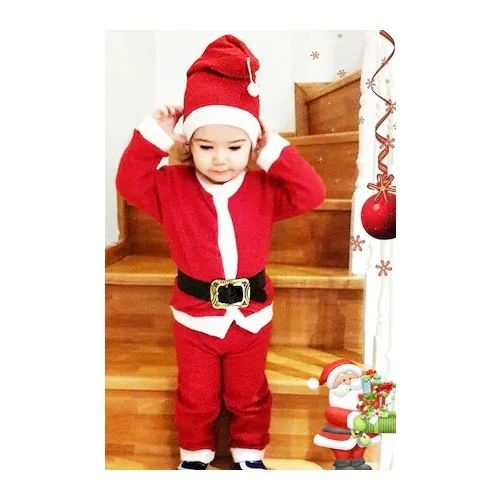 2022 New Top Christmas Santa Claus Costume New Year Baby Costume Christmas Kids Outfit Fast Delivery Hot Sale Free Shipping Fad