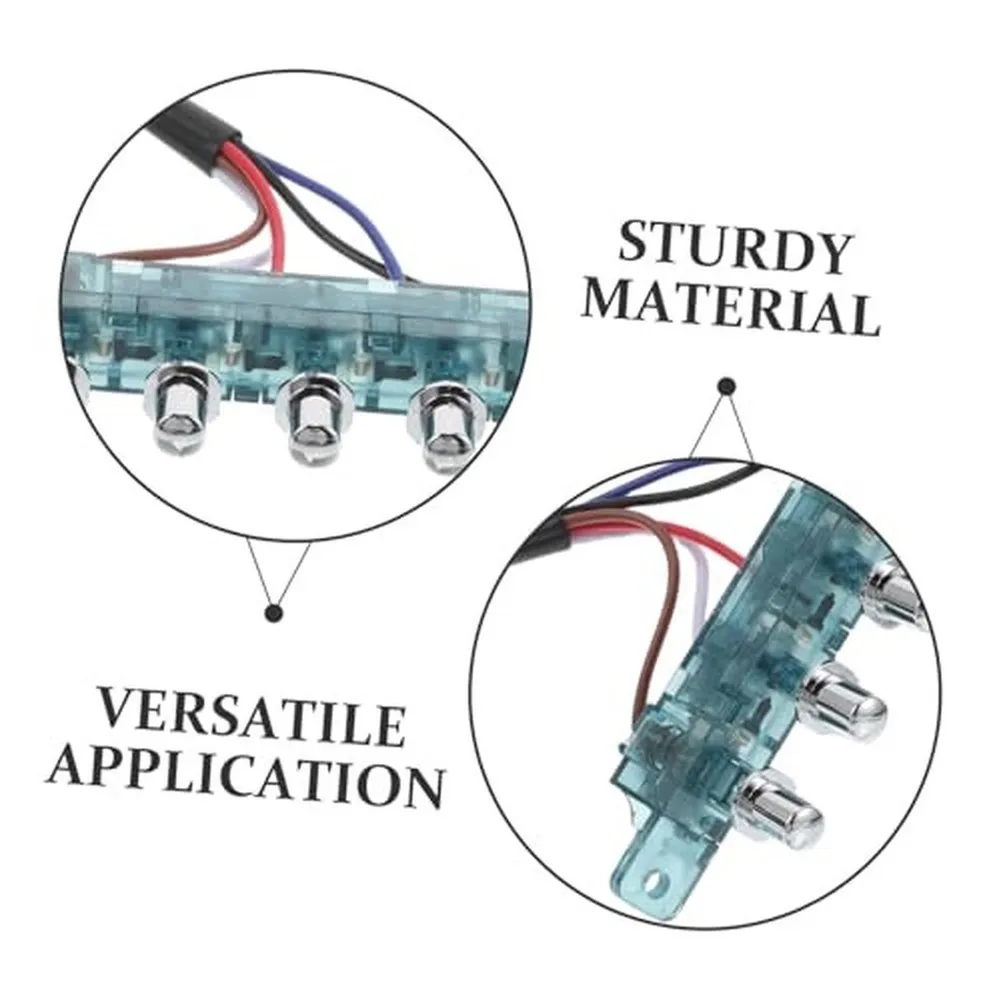 Five Button Switch Control Panel for Kitchen Range Hoods Easy For Access Layout 12x6x6cm Blue Compatible Design