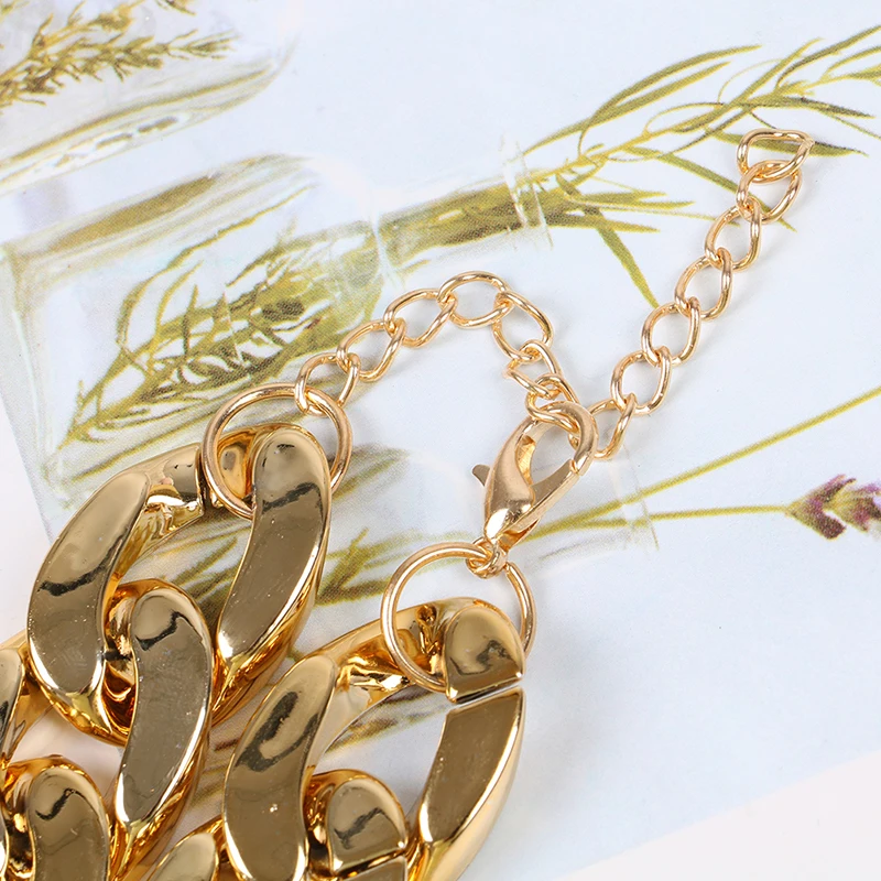 1Pc Dog Neck Chain Pet Chain Collar Cool Plastic Adjustable Gold Color Puppy Chain Cat Chain Necklace