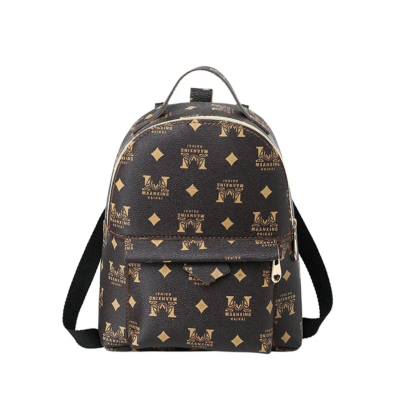 New Products European Clothing Retro Printed Backpacks, Multiple Back Methods, Single Shoulder Women\'s Bags, Small Backpacks