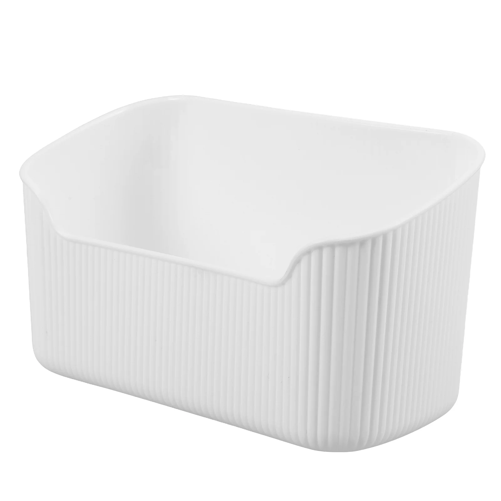 Cosmetics Storage Box Elegant Sloped Design Desktop ganizer White Tray Case Multifunctional Vanity Accessories