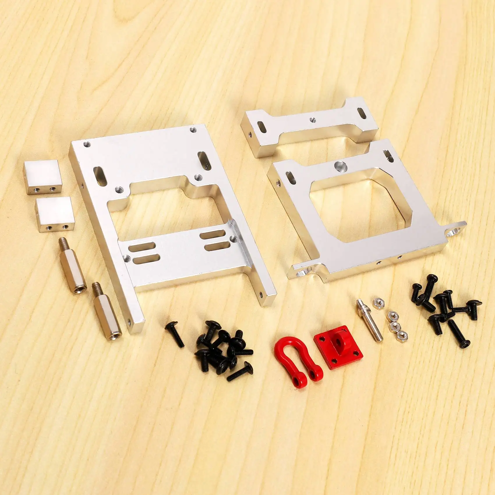 

A45F-Metal Rear Bumper Servo Fixed Mounting Bracket Upgrade Parts For WPL B14 B24 B16 B36 C14 C24 1/16 RC Car
