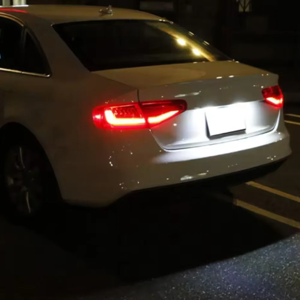 2 قطعة ضوء لوحة ترخيص LED ، 6500 كيلو درجة حرارة اللون ، مناسبة لأودي Q3 Q5 A1 S1 A3 A4 S4 A5 A6 S6 RS6 A7 S7 RS7 TT Canbus