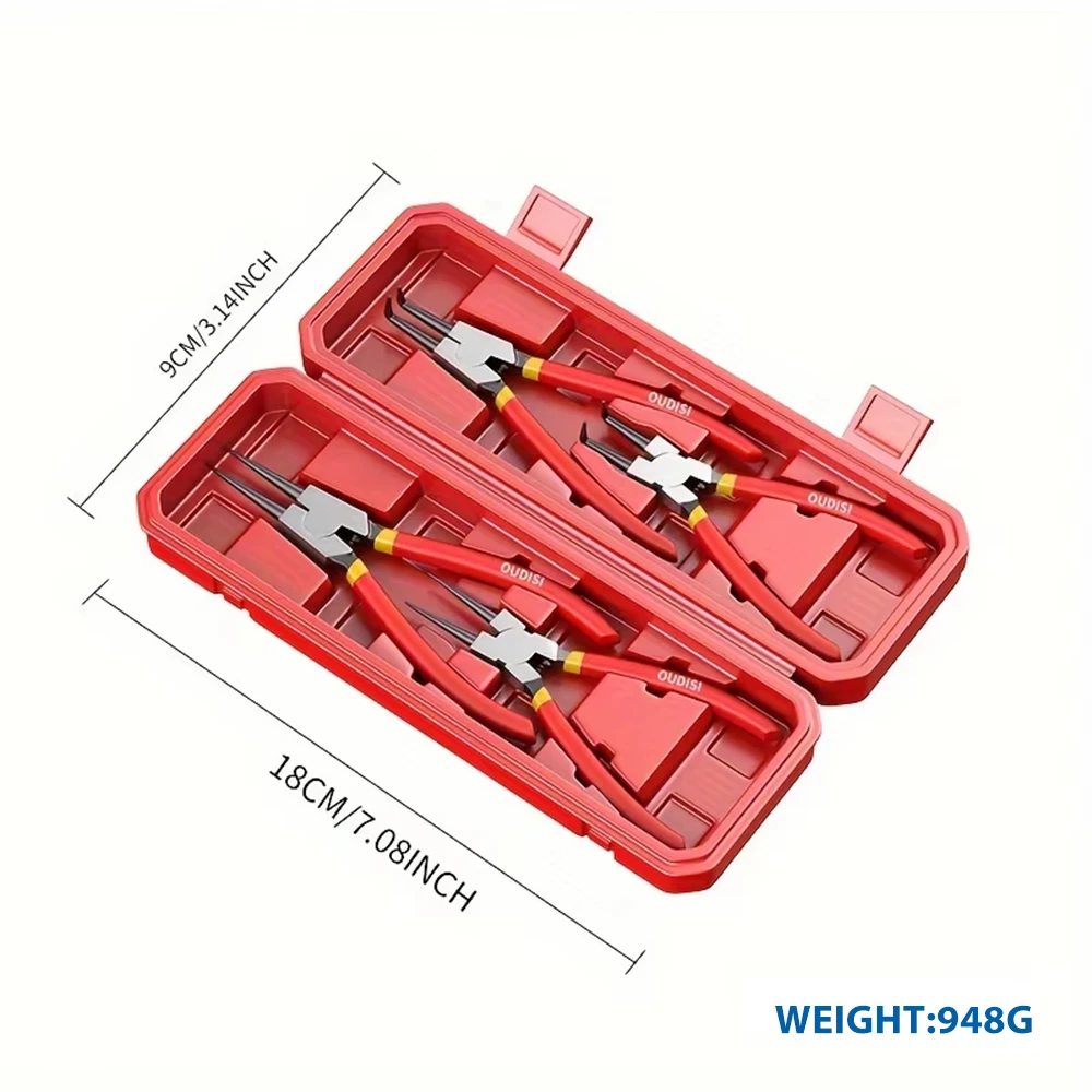 Internal External Dual-purpose Retaining Ring Card Circlip Pl Multi-function Expansion Pliers Industrial Grade LK-AA415
