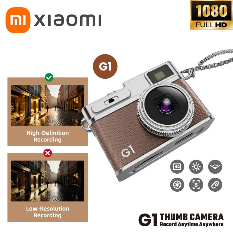 Xiaomi جديد ريترو كاميرا رقمية صغيرة طالب الحرم الجامعي بطاقة آلة المحمولة لالتقاط الصور ومقاطع الفيديو ملحقات حقيبة الظهر #1