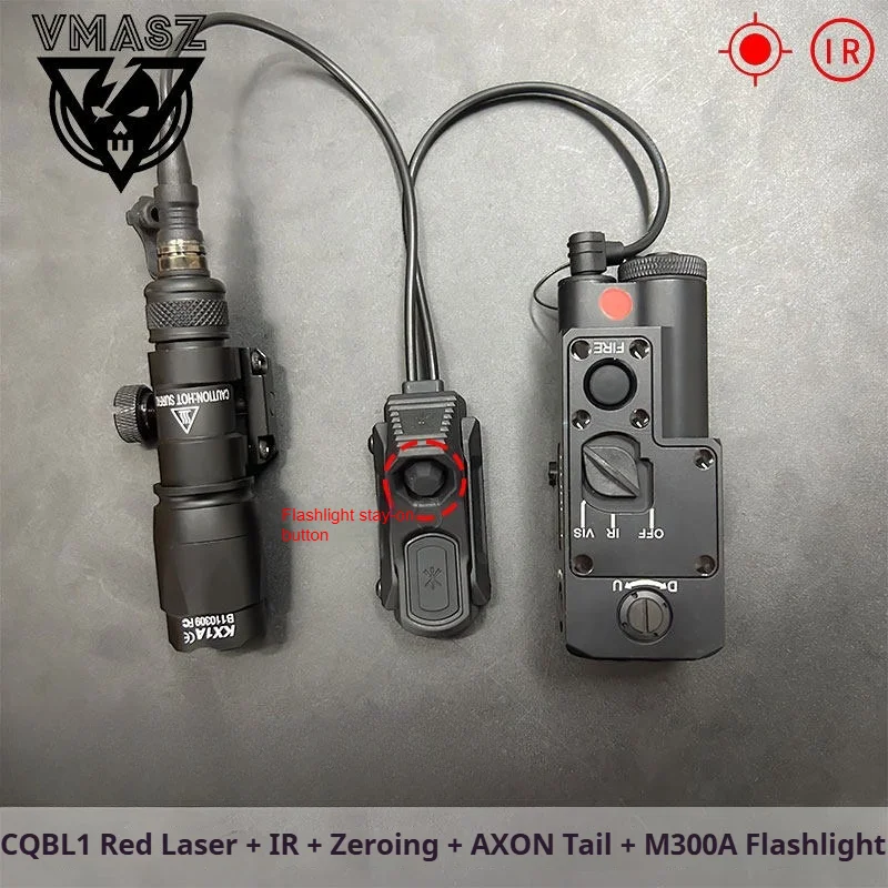 VMASZ Tactical Box CQBL-1 Laser Pointer with Red and Green Laser Pointers and Side-mounted M600/M300 Flashlight
