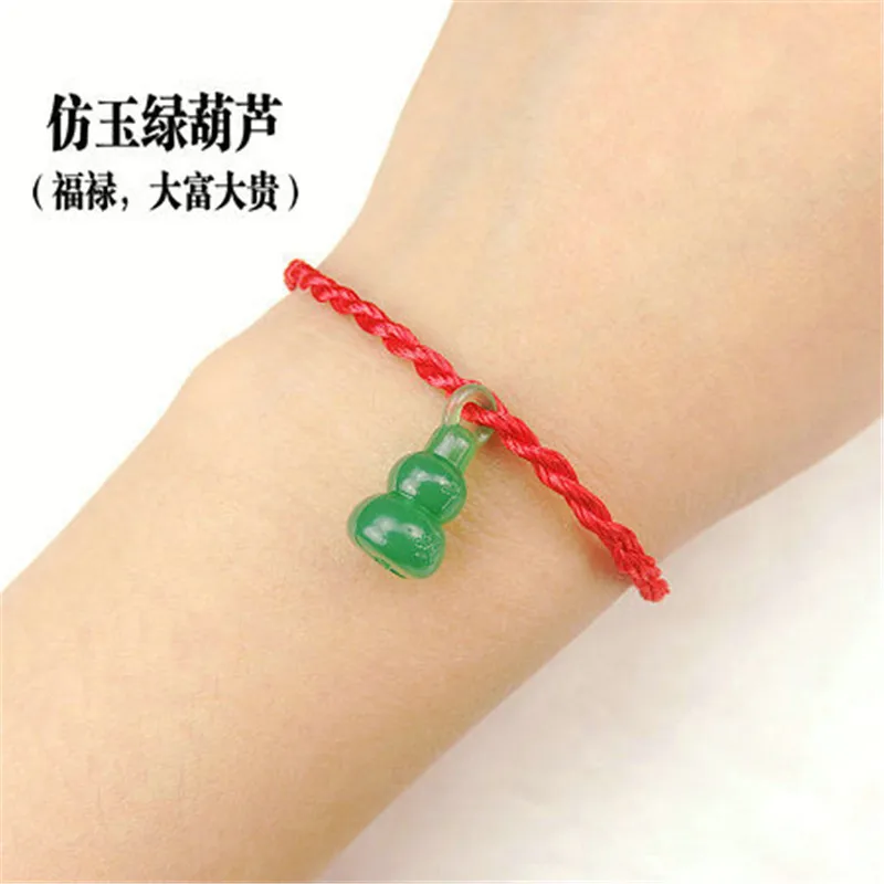 Wholesale Lucky Hand Woven Red Rope Bracelet Animal and Plant Charm Bracelet Suitable for All People men women Boy girl