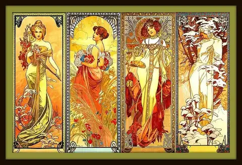 Alphonse Mucha  (Alfons) Chandon print giclee Collection of famous works Oil Painting Art SILK POSTER Wall Art Home Decor