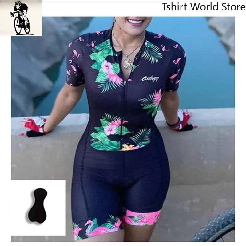 Women's Custom Sublimation Cycling Triathlon Tri Suit, Triathlon Sport Cycling Wear, Short sleeve Breathable Triathlon  Jumpsuit