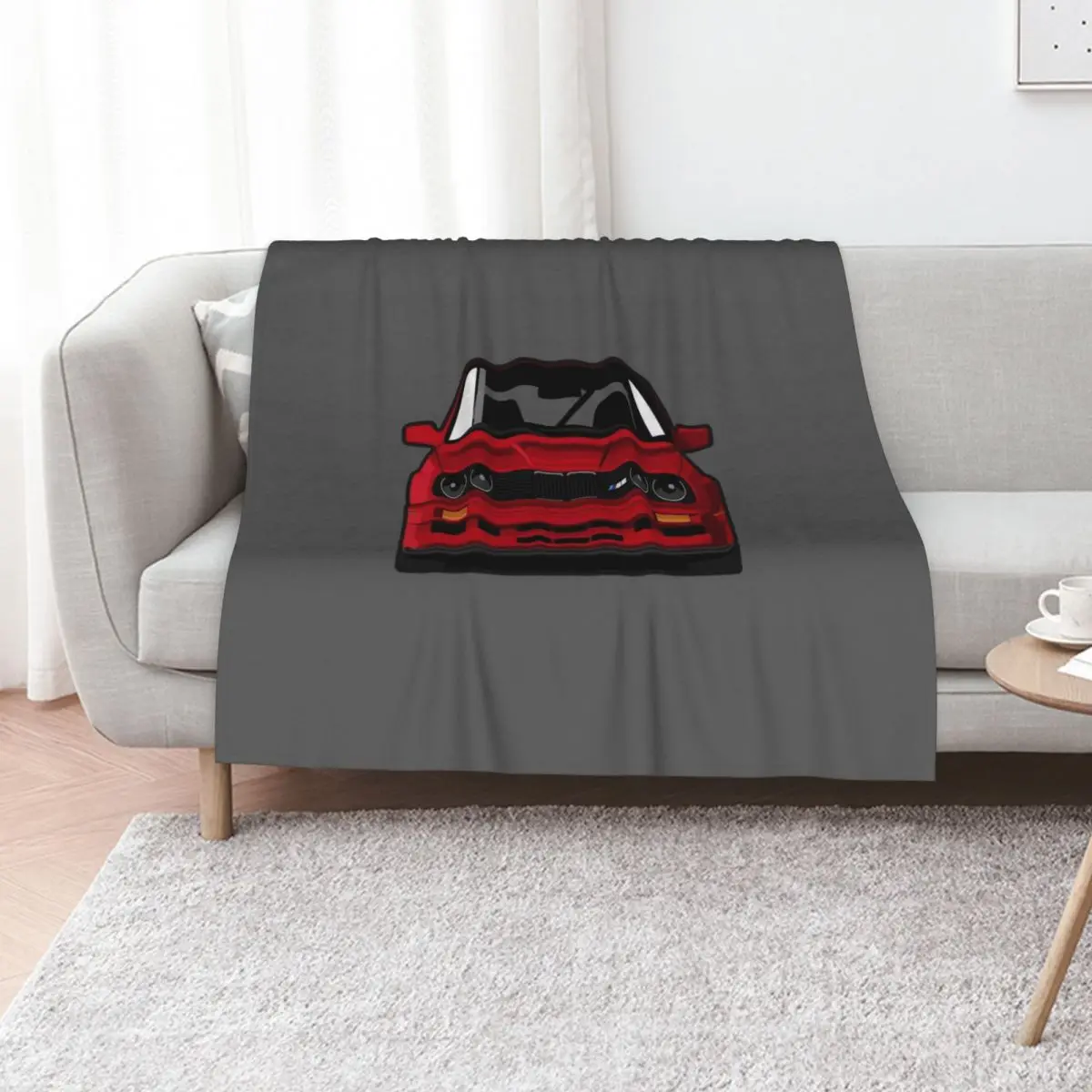 E30 3er (RED) Euro Classic Throw Blanket heavy to sleep Comforter Sleeping Bag Multi-Purpose manga Vintage Blankets