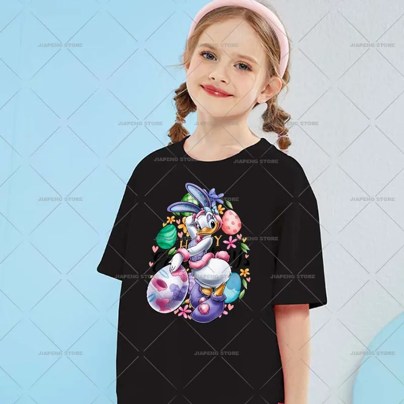 Disney Easter Minnie Thermal Transfer Sticker Iron on Transfers For Kids Clothes Fashion Mickey Mouse Printed Patches On Clothes