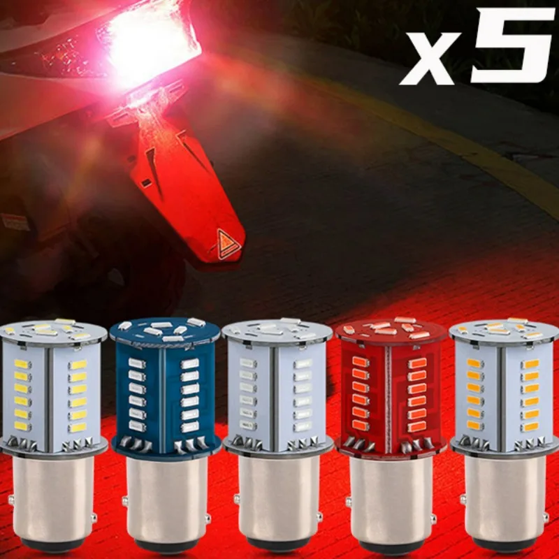 12V 6000K Strobe LED Taillights Flashing LED Turn Signal Light Car Tail Brake Light for Cars Trucks Motorcycle Trail Brake Light