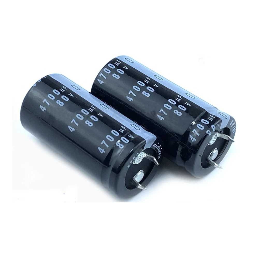 Claxon Nichicon de 10mm, 80V4700uF 4700uF 80V 25x45 25x50 30x40 30x45 30x50 35x40 35x45 35x50mm, 2 unidades condensadores de Audio para fiebre