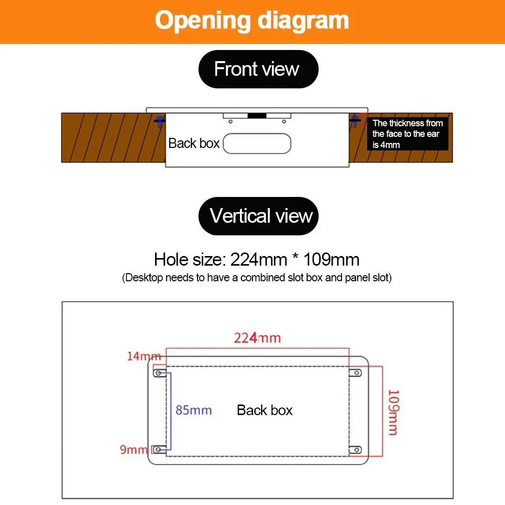 

Металлическая панель, настольная встраиваемая розетка, крышка с тремя отверстиями, настольный вставной адаптер с двумя USB-портами, многофункциональный стол