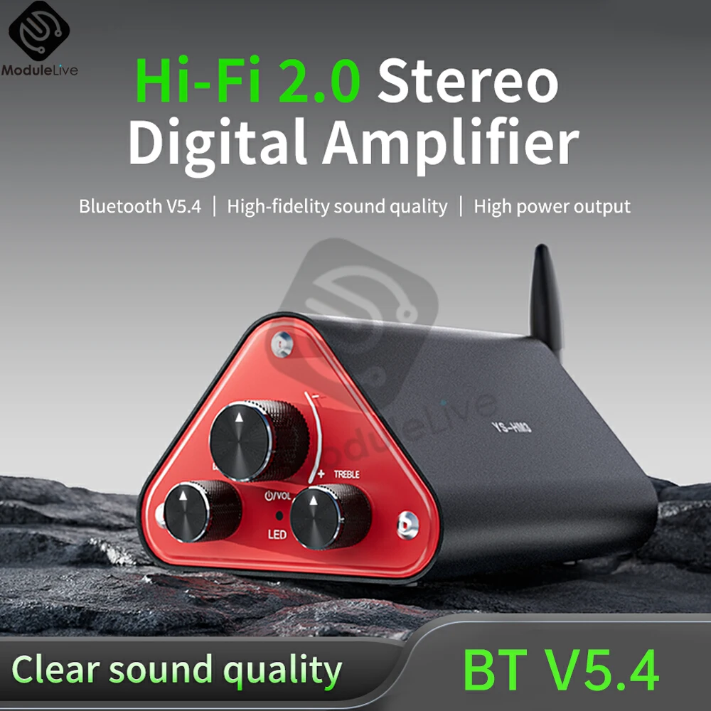 

DC12-24V Audio Amplifier Board Dual Channel NE5532 50W*2 Hi-Fi Stereo Digital Amplifier TPA3116 Chip Home Audio Stereo Amplifie