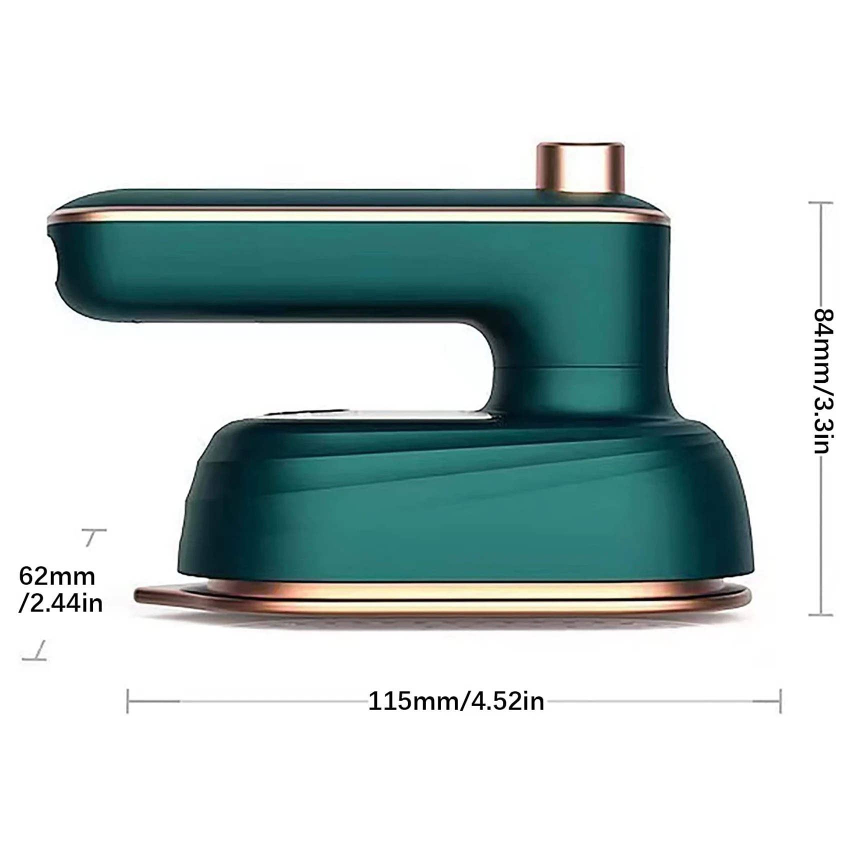 Ferro portátil e dobrável para roupas, vaporizador de tecido, branco, plugue UE, para viagens e casa