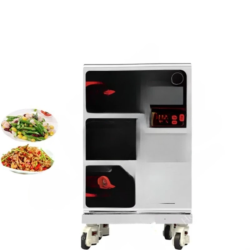 Commercial Restaurant Automatic Cooking Machine Cook Food Dishes Stir-fry No-smoke Electric Rotating Cooking Machine