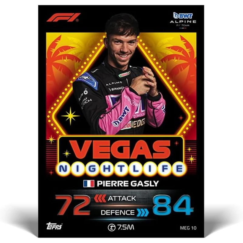 TOPPS F1 Turbo Attax Mega Tin 66 Cards Orange Green Purple Tin Trading Collection Cards Game Fan Gift Signature