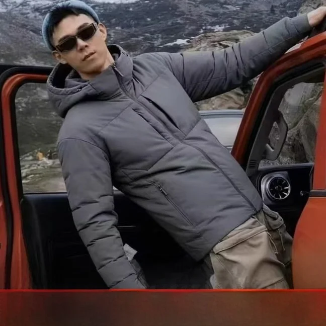 

Tactical Series down Jaet Hooded Outdoor Windproof Waterproof Men's Women's Faionable Winter Coat Regular Fit Zipper Closure