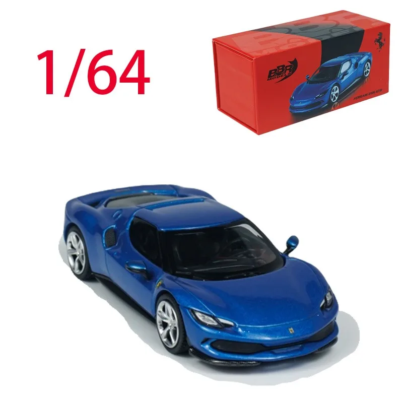 

BBR литой под давлением масштаб 1/64 модель автомобиля из сплава Ferrari Ferrari 296 GTB игровые автомобили игрушки для мальчиков оригинальная коробка