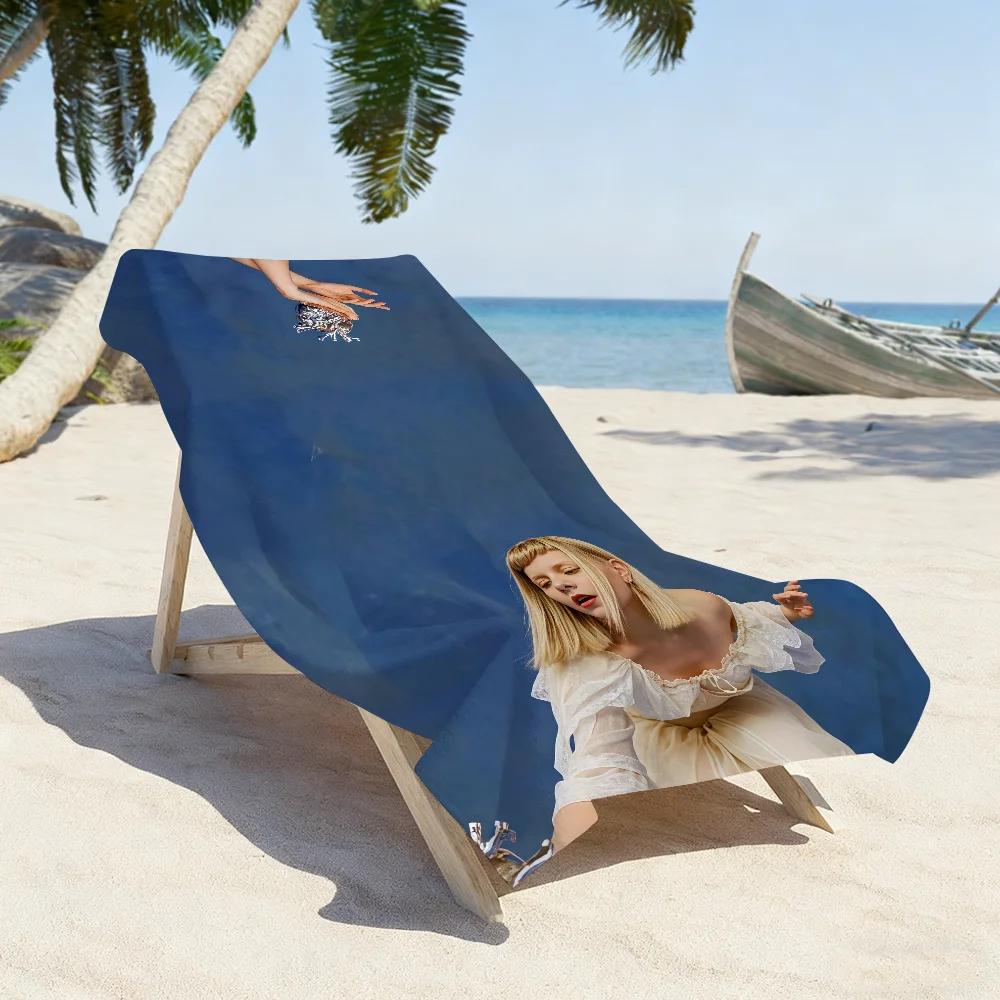 Singer Aurora Aksnes Towel Sports Quick Dry Travel Camping Gear Sandproof Soft Light Large Beach Towel
