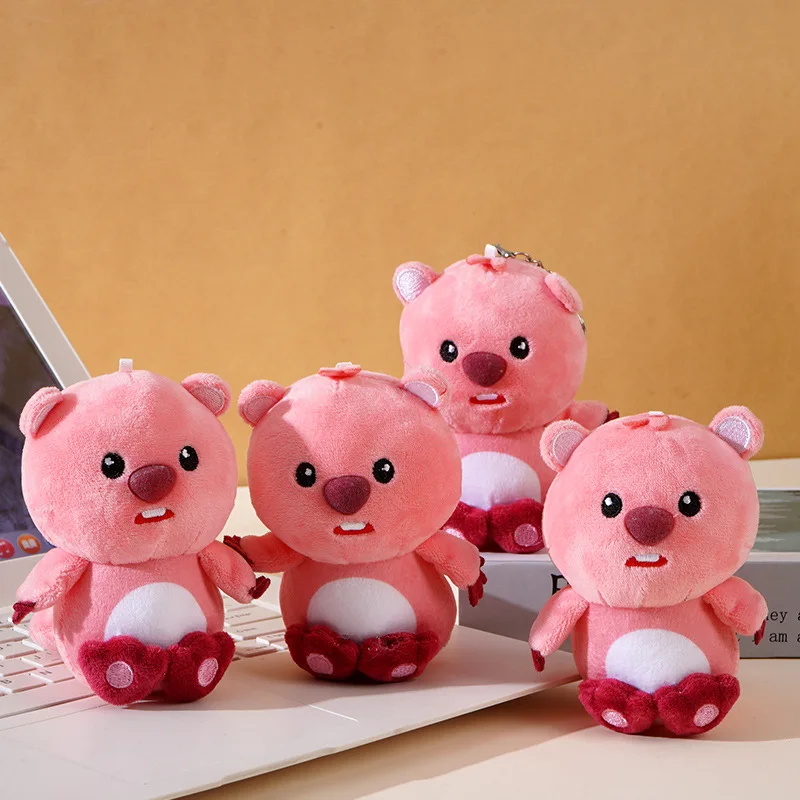 Cartoon Nette Biber Puppe Spielzeug Schlüsselbund Schul Anhänger Kawaii Kleine Biber Plüsch Spielzeug Tasche Charme kinder Spielzeug Geschenke